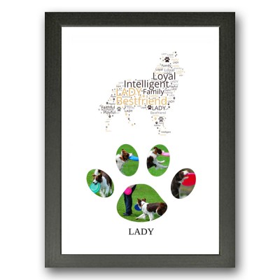 Border Collie Dog Photo Collage Gift